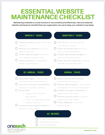 Essential Website Maintenance Checklist